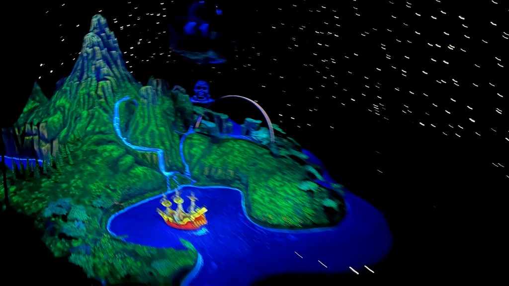 Neverland model from Peter Pan's Flight ride at Disneyland Paris