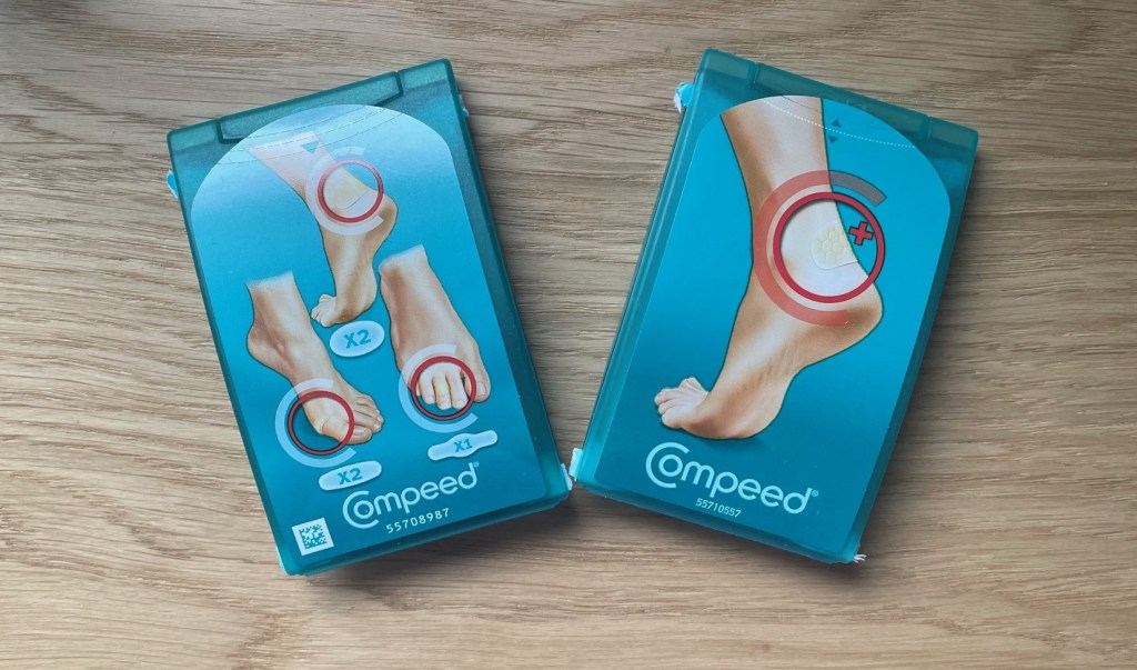 Two packets of blister plasters