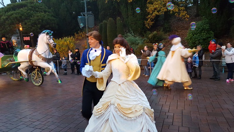 Belle and her prince at Disneyland Paris