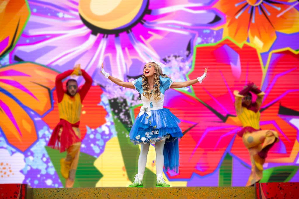 Alice in Wonderland on a stage