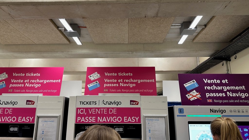 Ticket machines at Gare du Nord