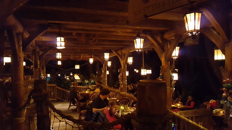 Inside Captain Jack's restaurant at Disneyland Paris