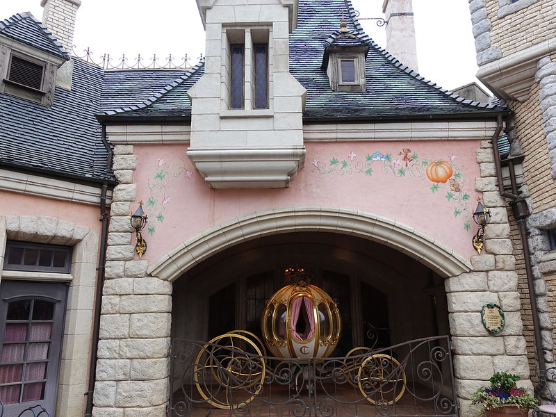 Cinderella coach in an archway