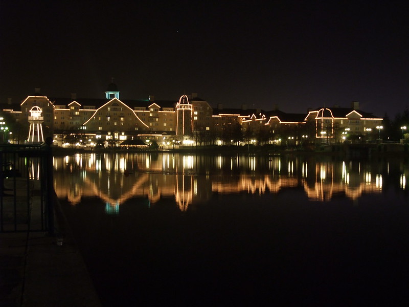 Newport Bay Club at night
