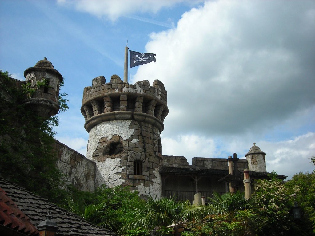 Castle for Pirates of the Caribbean at Disneyland Paris