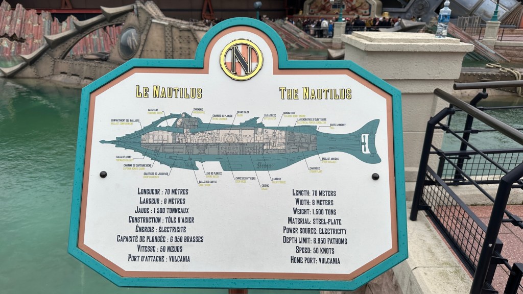 Sign with information about the Nautilus