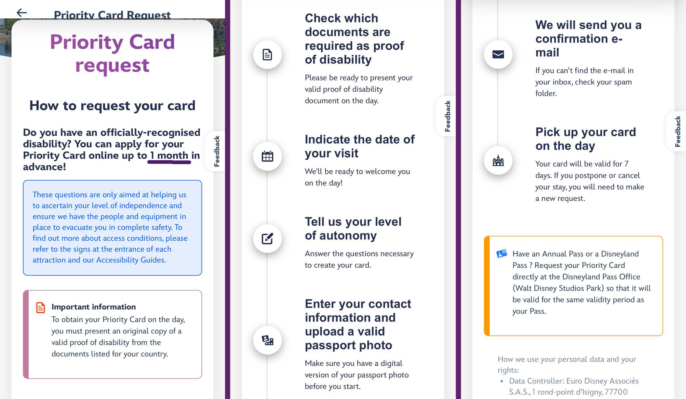 Priority Card Visualization Complete guide to to the Priority Card at Disneyland Paris