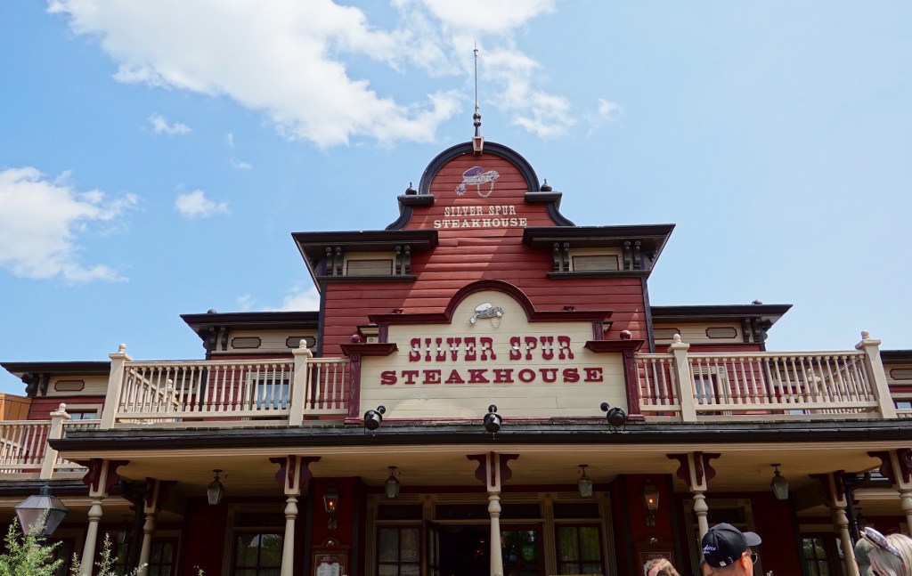Outside of Silver Spur Steakhouse at Disneyland Paris