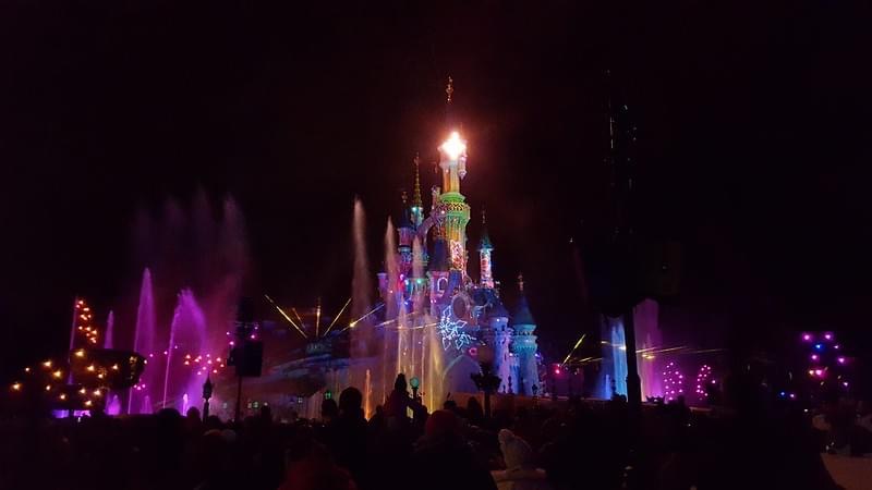 Sleeping Beauty Castle at night!