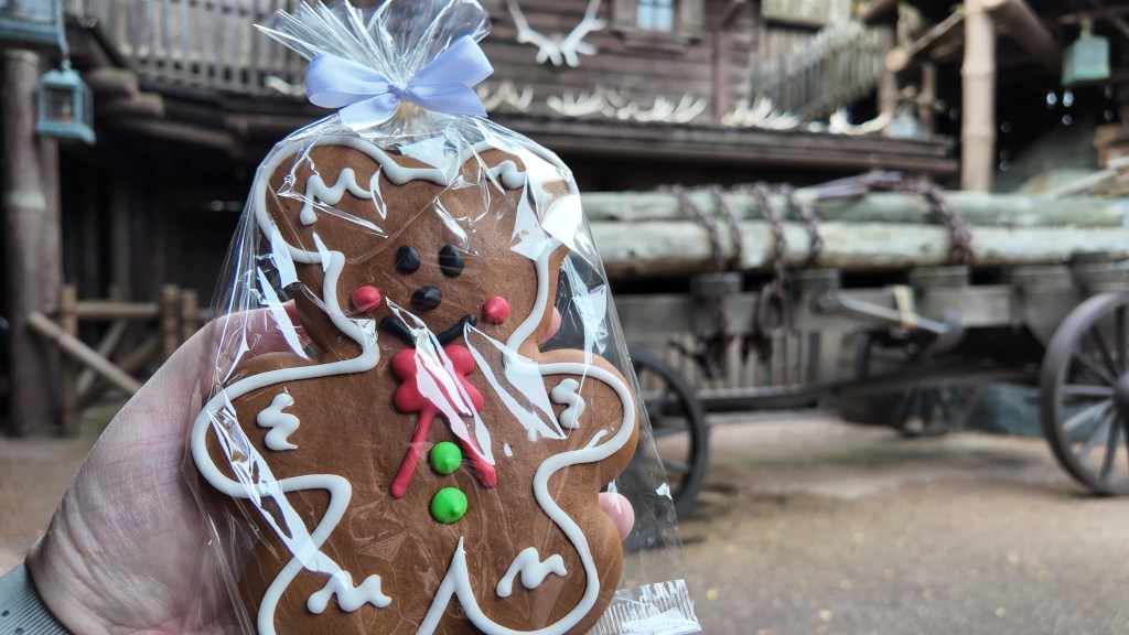 Mickey gingerbread cookie at Disneyland Paris