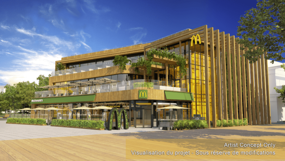 Concept art for the new McDonald's in Disneyland Paris