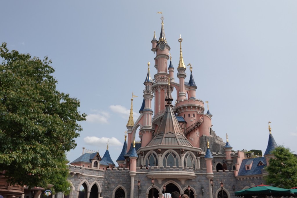 Back of Sleeping Beauty Castle in Disneyland Paris