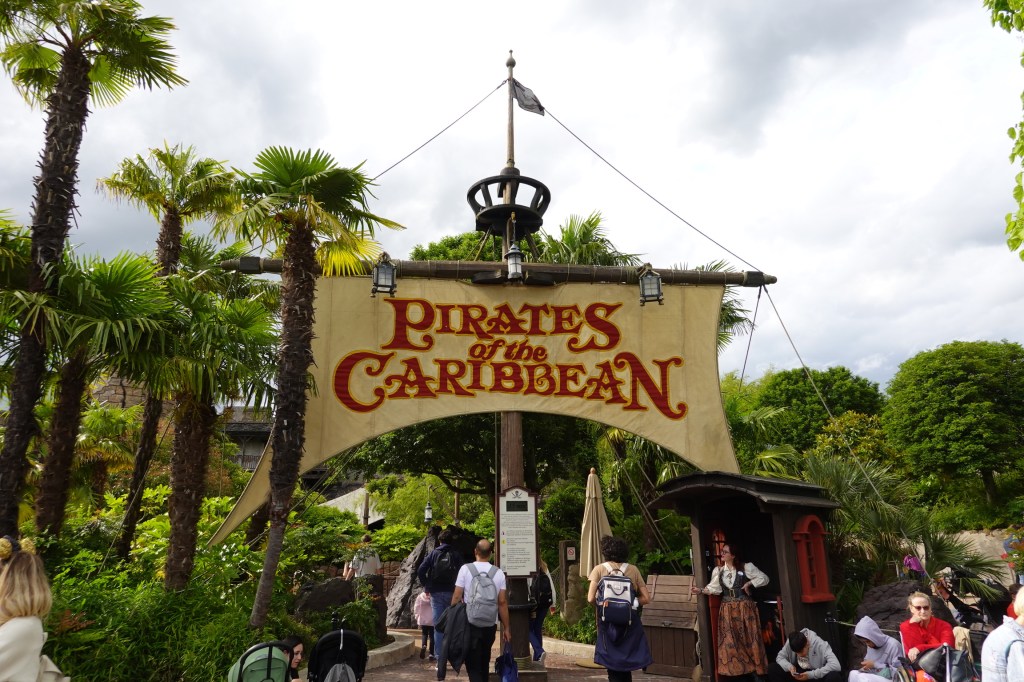 Entrance of Pirates of the Caribbean in Disneyland Paris