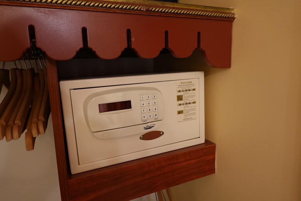 In room safe in Newport Bay Club
