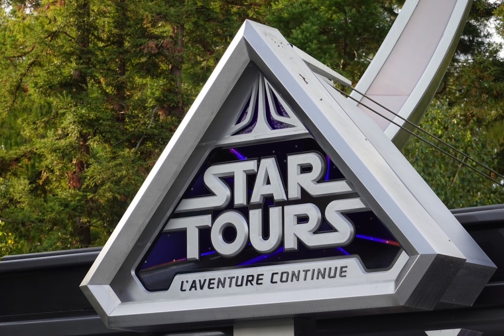 Star Tours sign at Disneyland Paris
