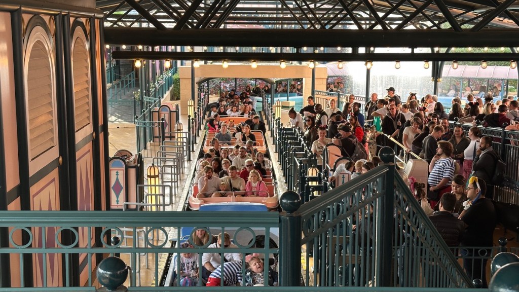 Loading dock for It's a Small World in Disneyland Paris
