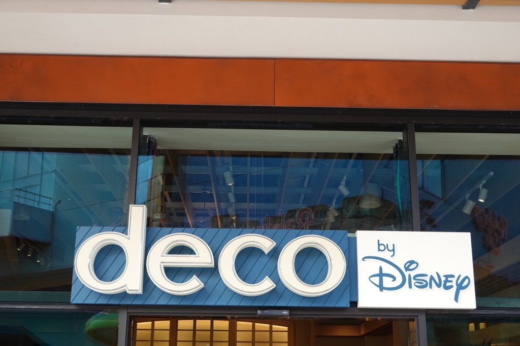 Deco by Disney shop sign for Disneyland Paris