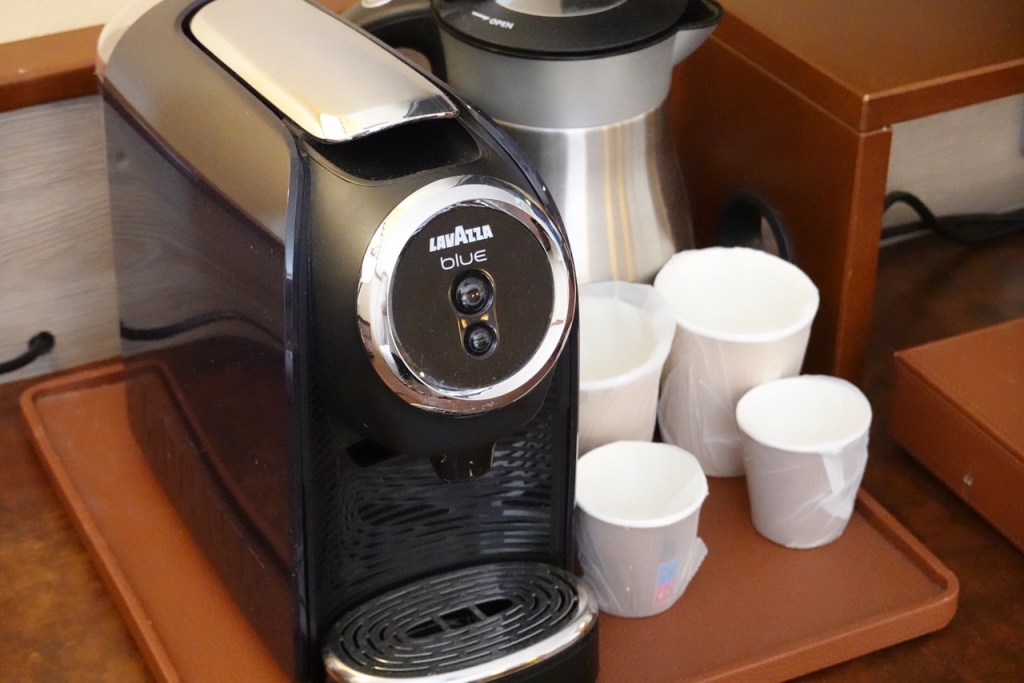 Lavazza Blur coffee machine at Disney's Hotel Cheyenne in Disneyland Paris