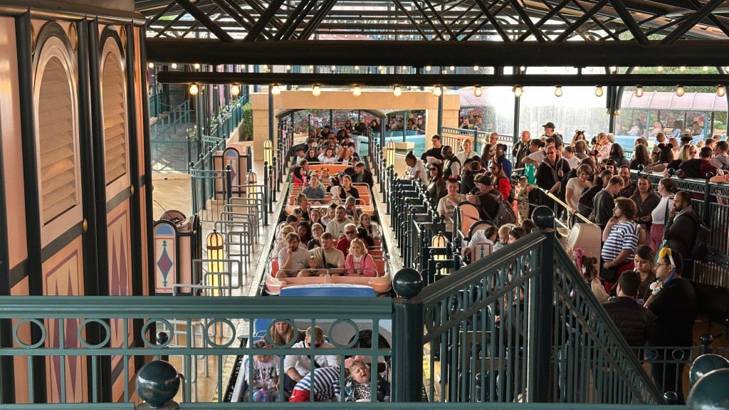 Queue area for It's a Small World in Disneyland Paris