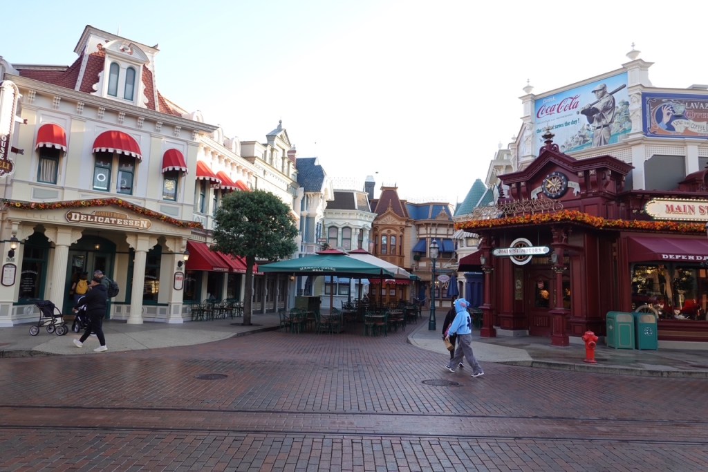 Buildings on Main Street USA in Disneyland Paris