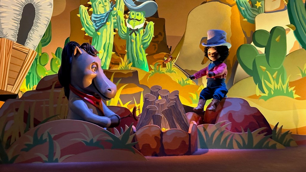 Horse and cowboy doll figures from It's a Small World in Disneyland Paris