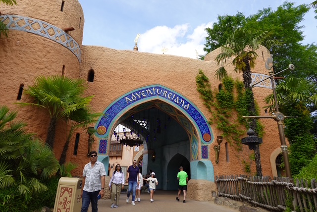 Entrance to Adventureland in Disneyland Paris