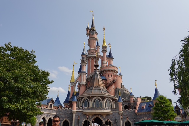 Back of Sleeping Beauty Castle in Disneyland Paris