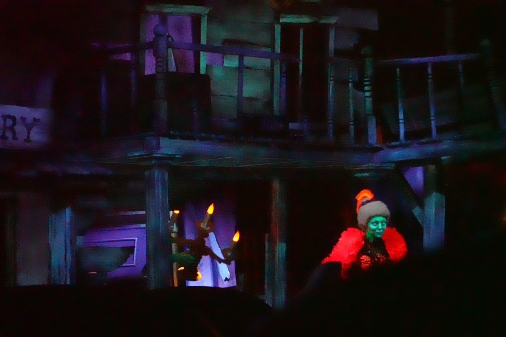 Ghost piano and dancer in Phantom Manor at Disneyland Paris