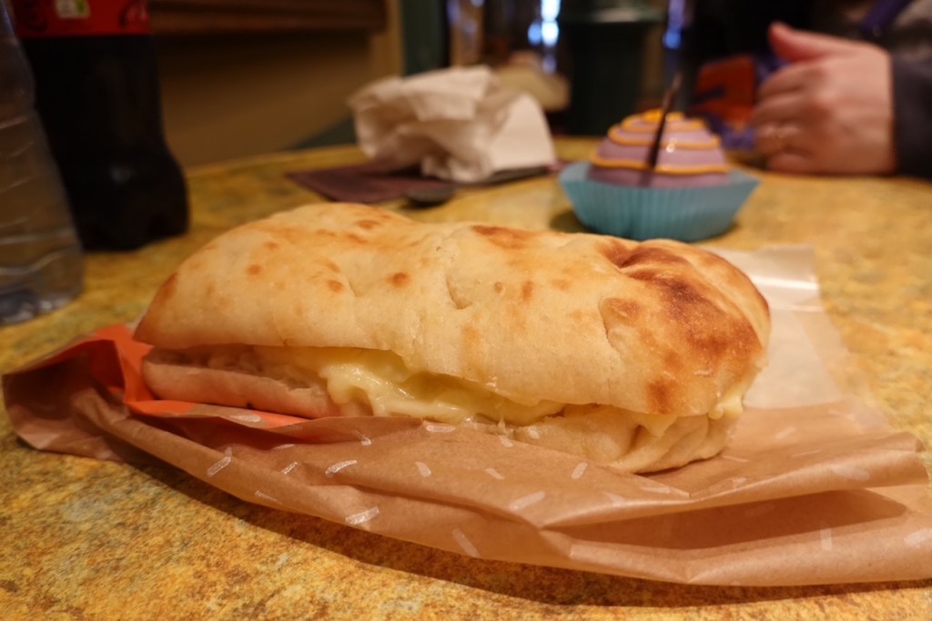 Turkey and cheese toasted Sandwich at Disneyland Paris