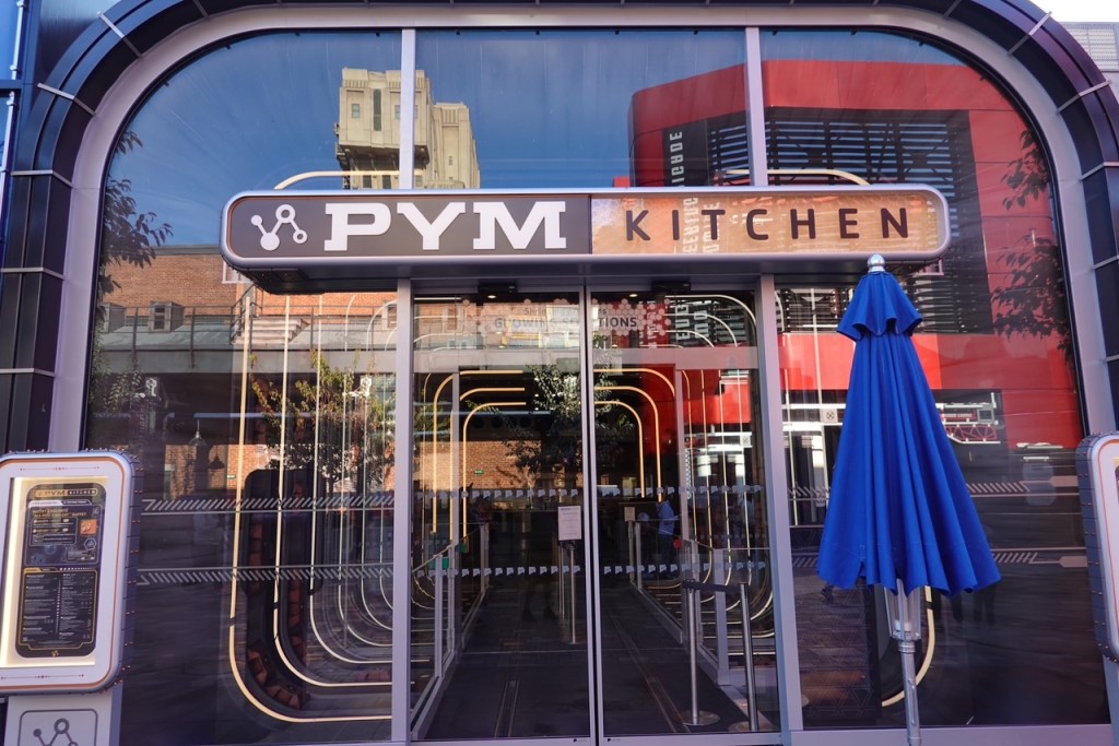 Entrance to Pym Kitchen in Avengers Campus at Disneyland Paris