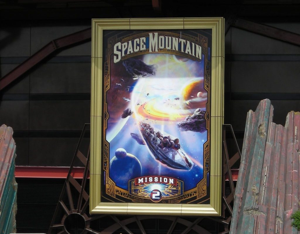 Poster for Space Mountain Mission 2 at Disneyland Paris