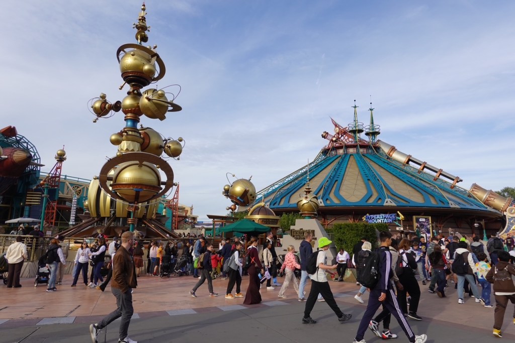 Orbitron and Space Mountain in Disneyland Paris