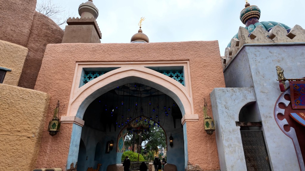 Entrance arch of Adventureland in Disneyland Paris